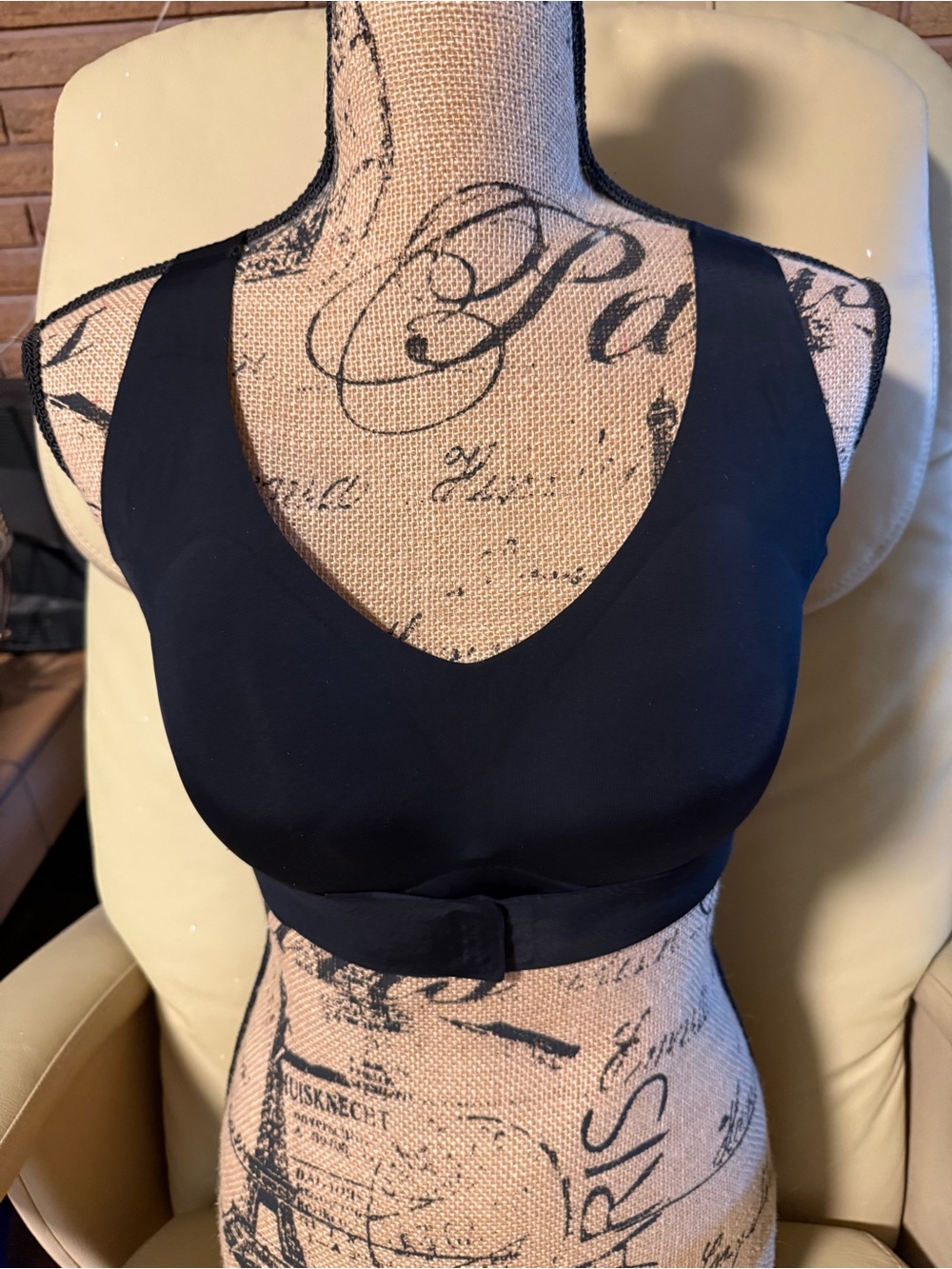 Black Shapewear Posture Bra XL